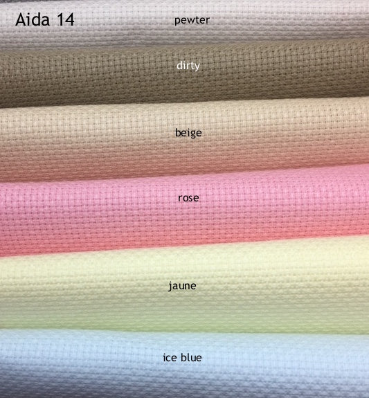 Aida 14 count - Zweigart - rose 3706/313