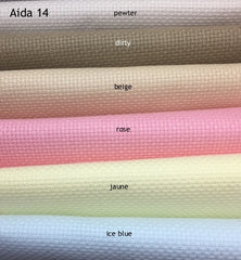 Aida 14 count - Zweigart - rose 3706/313