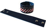 Bracelet à broder bleu jean