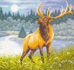 Point de croix imprimé - le cerf