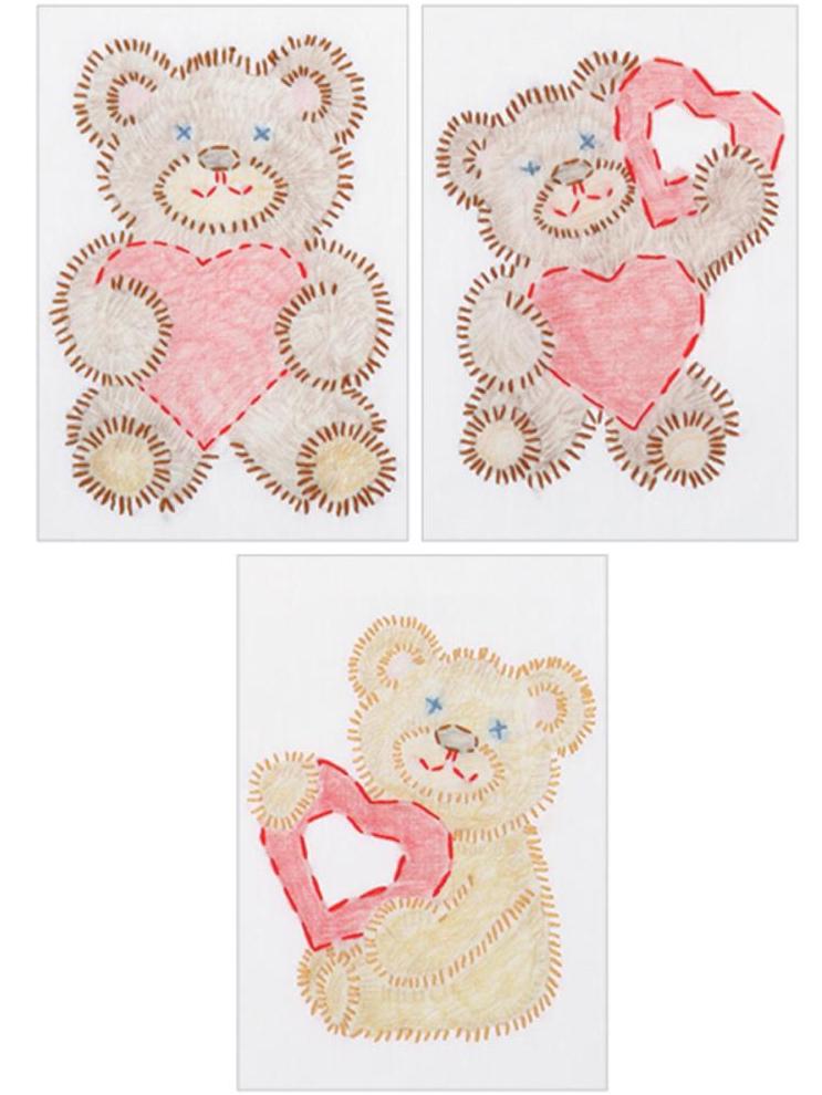 Kit broderie traditionnelle - Fuzzy bear