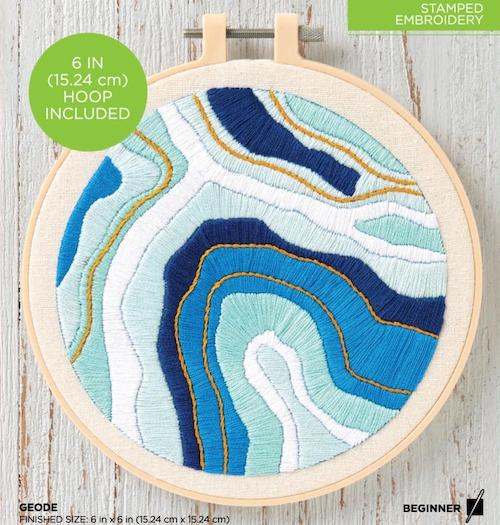 Kit broderie traditionnelle - Geode