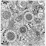 Mandala à broder - modèle Fleurs