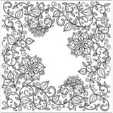 Mandala à broder - modèle Jardin