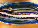 Pochette 3 zippers - modèle couture