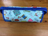 Pochette 3 zippers - modèle couture
