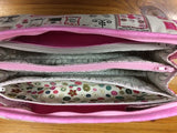 Pochette 3 zippers - modèle accessoires de broderie