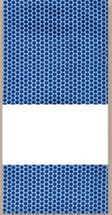 Linge à broder - pois bleus