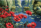 Kit petit point - les coquelicots