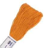 Fil Sashiko de marque Olympus - carott orange - 04