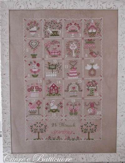 Shabby spring calendar