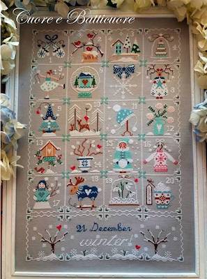 Shabby winter calendar