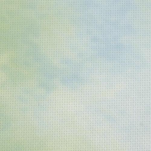 Aida 14 count teintée - bleu vert